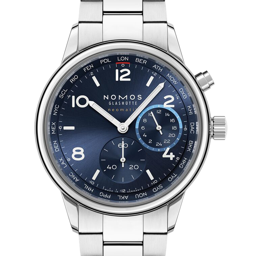 Nomos Glashütte Club Sport neomatik Worldtimer